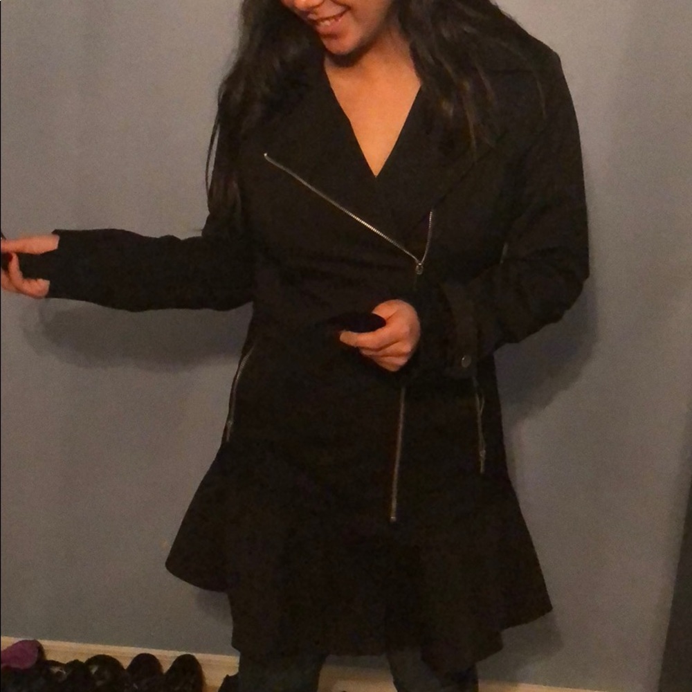 Black dress up coat. Mermaid cut. FINAL Drop!!!!